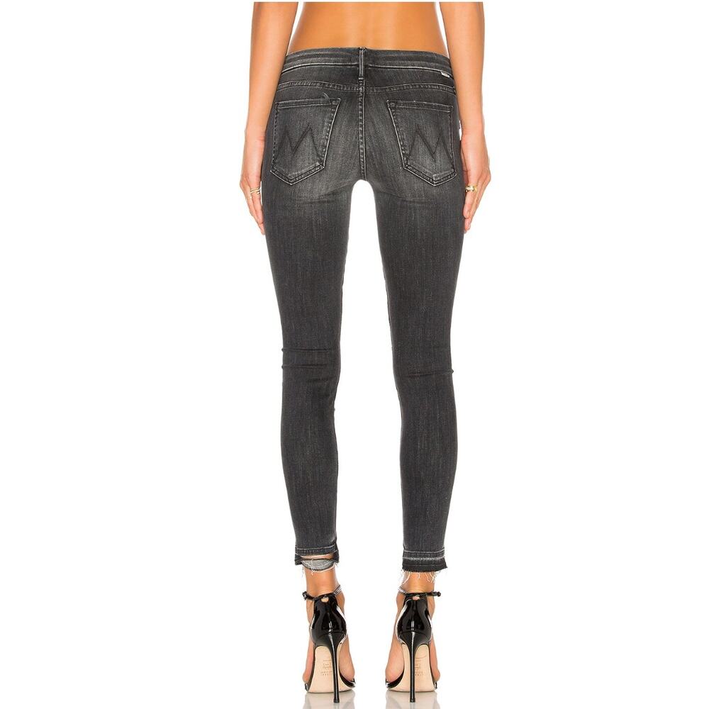 Mother Denim Undone‎ Hem Looker Ankle Jeans in Stealing Shadows size 28 - Picture 2 of 14